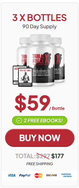Tribal Force X 3 bottle